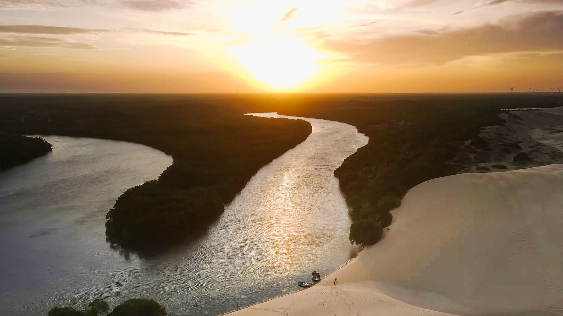 Duna do Pôr do Sol em Moitas