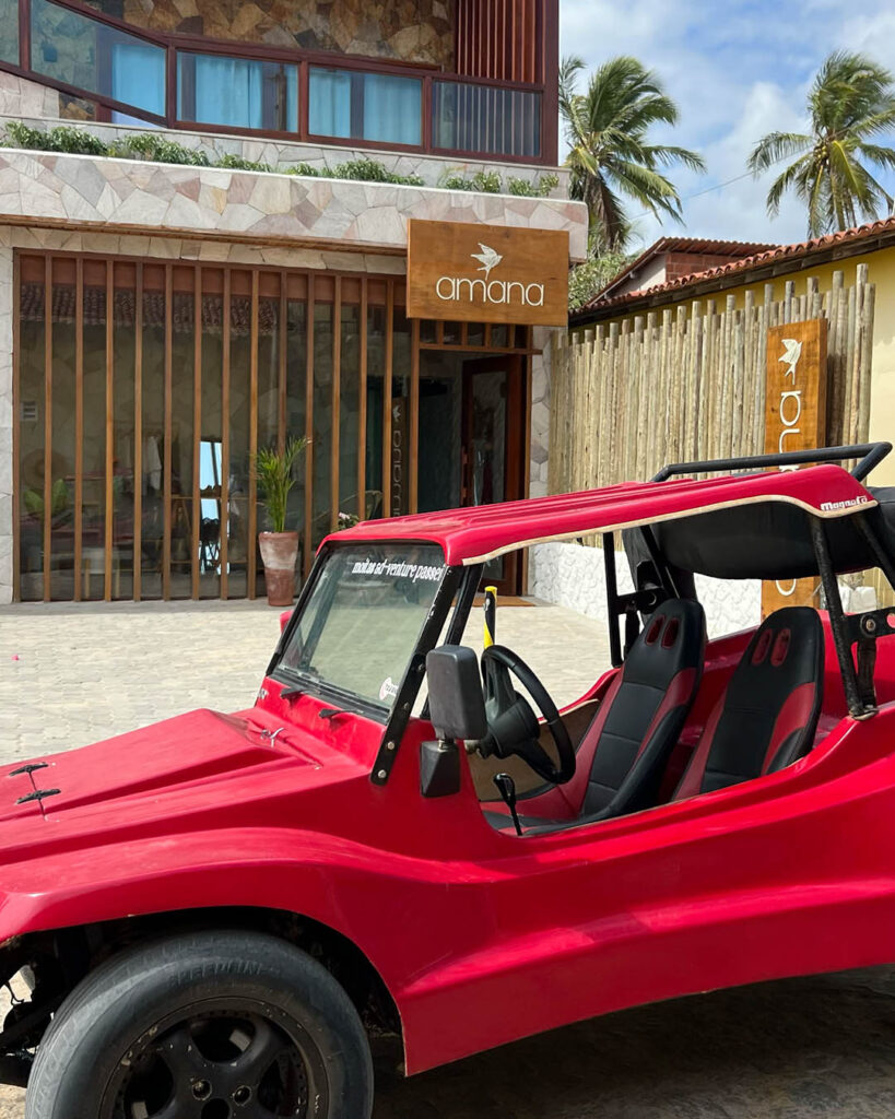 Passeio de buggy oferecido pelo Amana, em Icaraizinho de Amontada